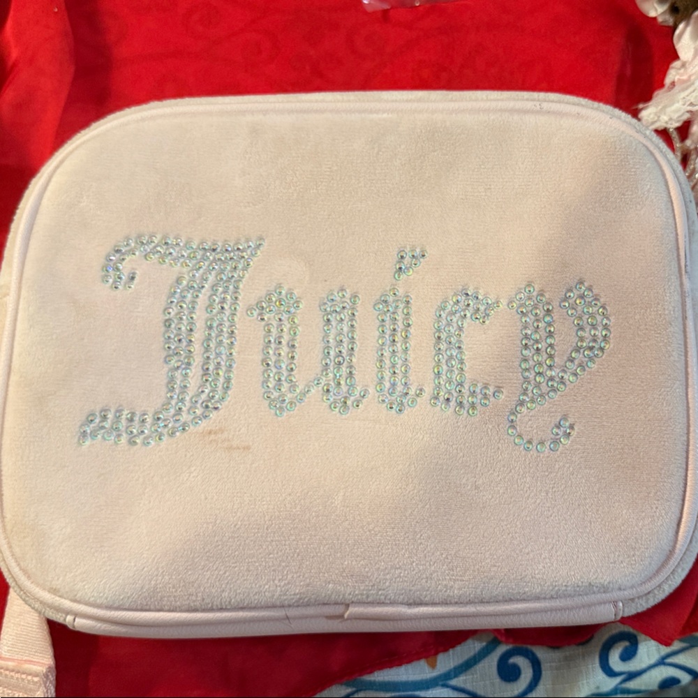 Juicy Couture Light Pink Rhinestone crossbody bag